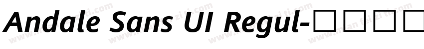 Andale Sans UI Regul字体转换